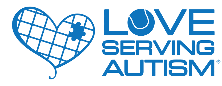 Love Serving Autism logo representing autism support through adaptive tennis and community programs